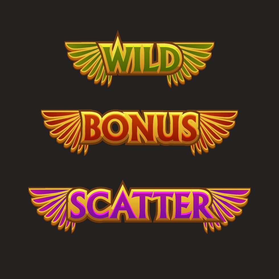 Wild, Bonus, Scatter symbols
